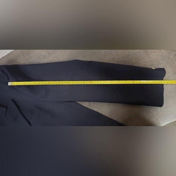 Chaps Blazer Men Navy Blue Linen Blend Ralph - Picture 9 of 13